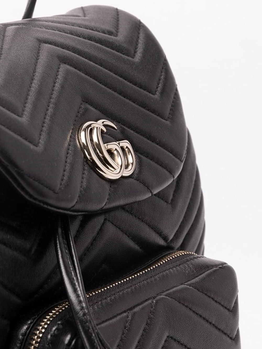 GUCCI Marmont small GG logo quilted leather backpack - Picture 4 of 7
